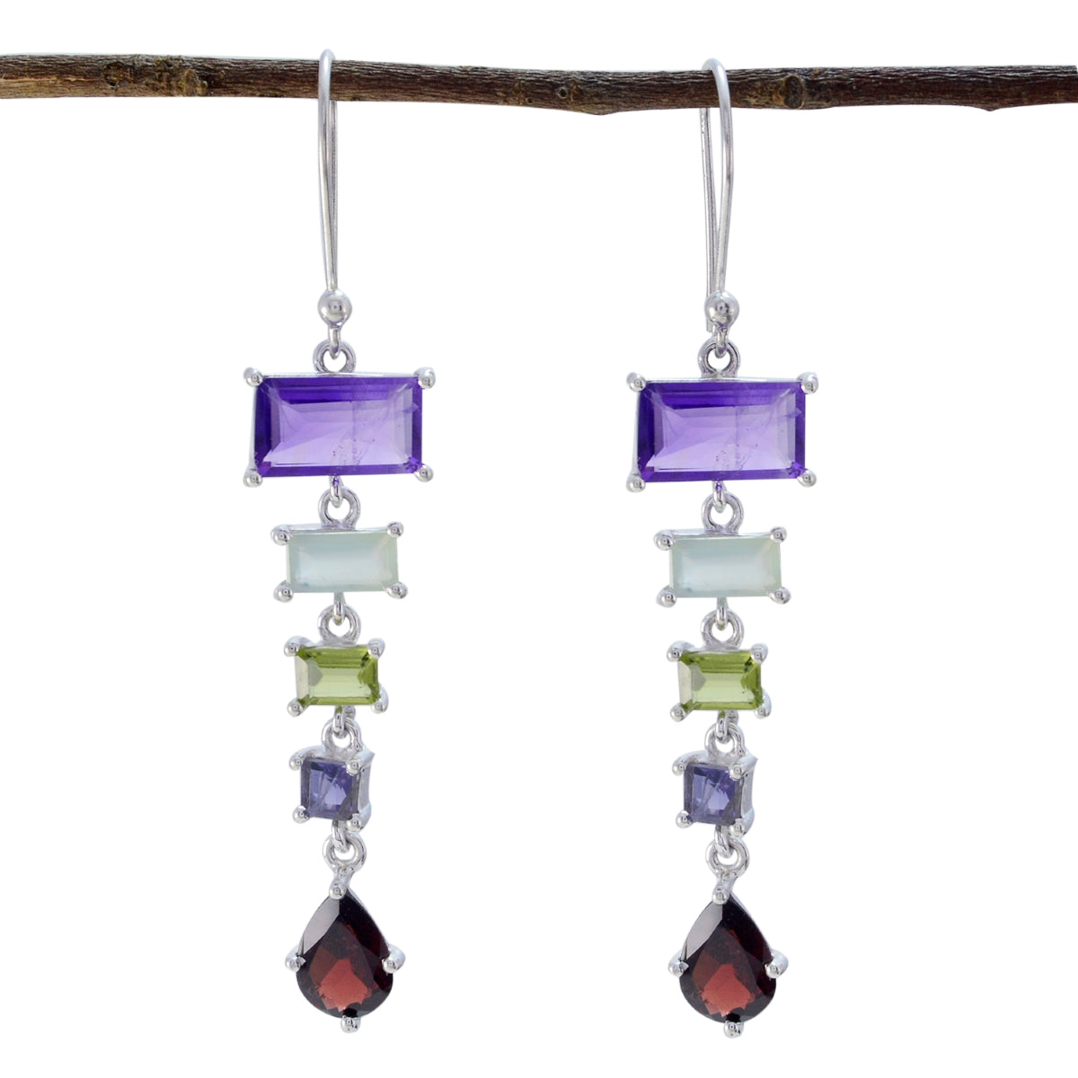 Multi-Mexican-Alice-multiple-Dangle-multicolor-92.5-Silver-Earring