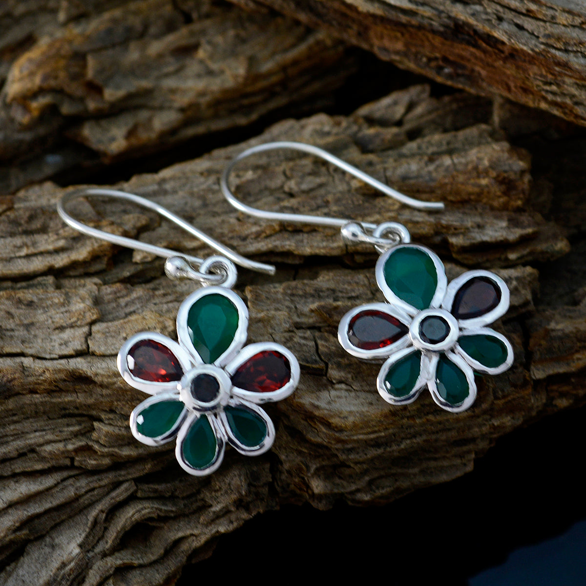 Multi-Moroccan-Naomi-multiple-Dangle-multicolor-92.5-Silver-Earring