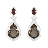 Multi-Russian-Hazel-Toi-et-Moi-Stud-multicolor-92.5-Silver-Earring