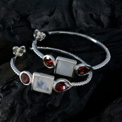 Multi-American-Aiko-Trilogy-Stud-multicolor-Silver-Earring