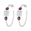 Multi-American-Aiko-Trilogy-Stud-multicolor-Silver-Earring