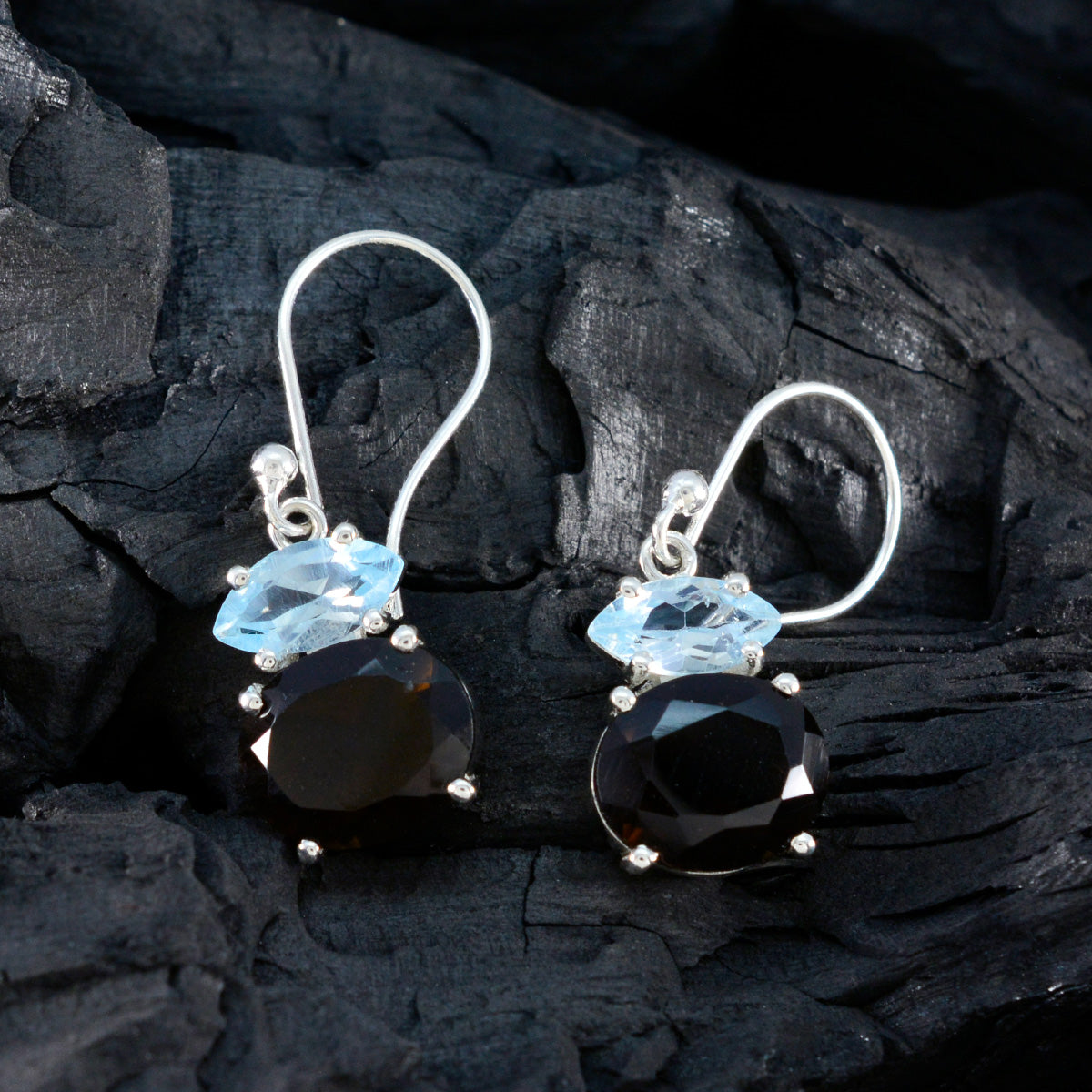 Multi-Japanese-Chen-multiple-Dangle-multicolor-925-Silver-Earring