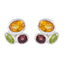 Multi-American-Harper-multiple-Stud-multicolor-Sterling-Silver-Earring