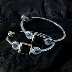 Multi-Korean-Ayaka-Trilogy-Stud-multicolor-Sterling-Silver-Earring