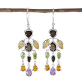 Multi-Italian-Alejandra-multiple-Dangle-multicolor-Sterling-Silver-Earring