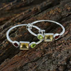 Multi-Japanese-Chen-Trilogy-Stud-multicolor-925-Silver-Earring