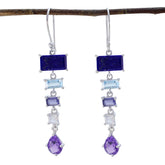 Multi-Latin-American-Anna-multiple-Dangle-multicolor-925-Sterling-Silver-Earring