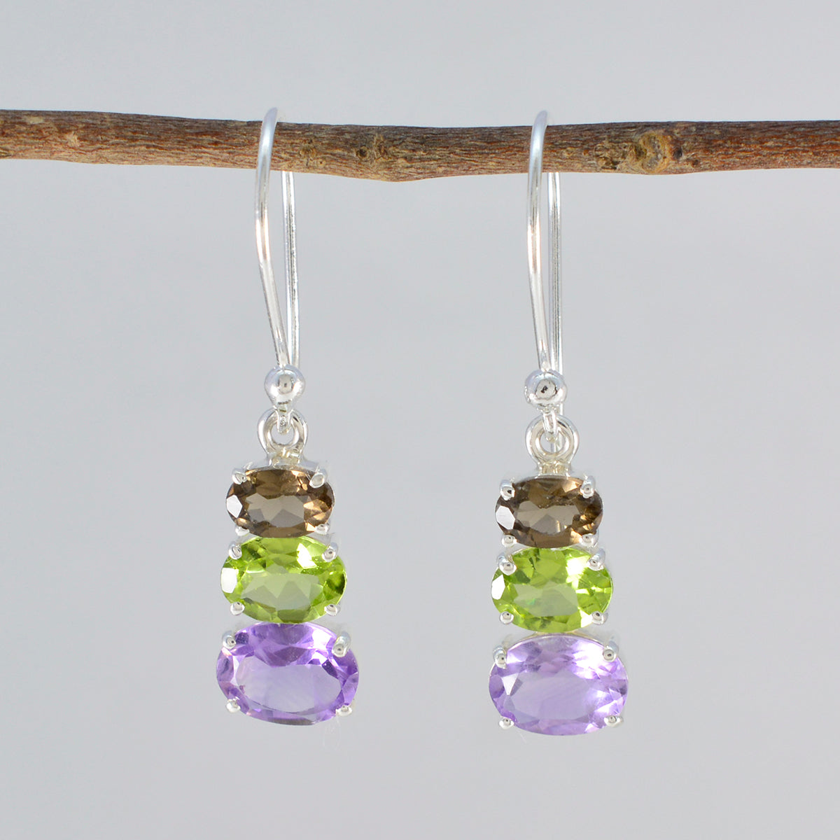 Multi-Turkish-Scarlett-multiple-Dangle-multicolor-925-Sterling-Silver-Earring