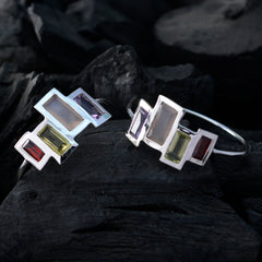 Multi-French-Antonia-multiple-Stud-multicolor-Silver-Earring