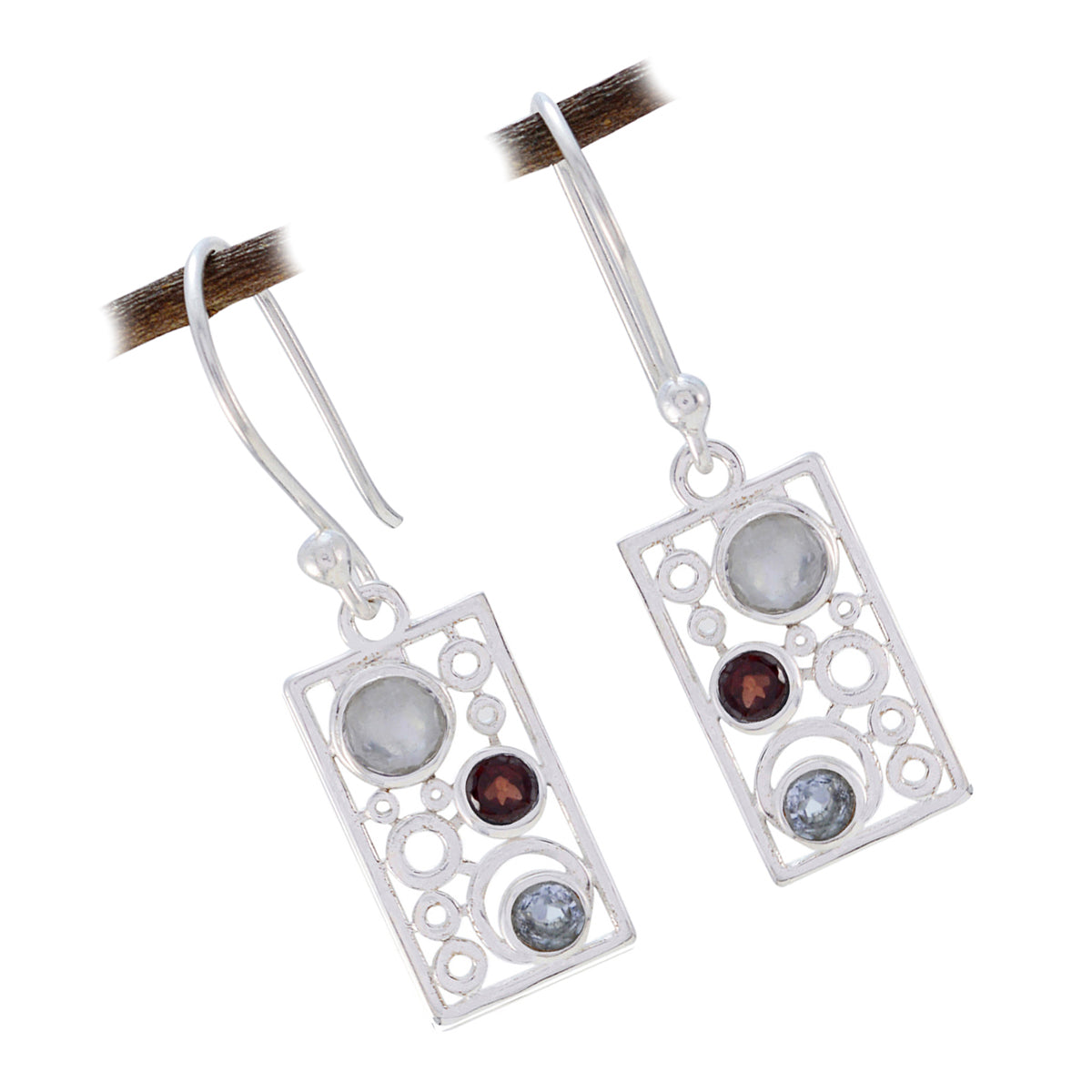 Multi-Turkish-Anna-multiple-Dangle-multicolor-92.5-Silver-Earring