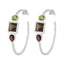 Multi-Italian-Eun-ji-Trilogy-Stud-multicolor-925-Sterling-Silver-Earring
