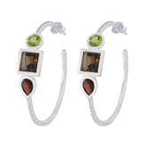 Multi-Italian-Eun-ji-Trilogy-Stud-multicolor-925-Sterling-Silver-Earring