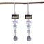 Multi-French-Aria-multiple-Dangle-multicolor-Silver-Earring