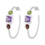 Multi-Middle-Eastern-Ha-eun-Trilogy-Stud-multicolor-Silver-Earring
