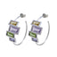 Multi-Russian-Katharina-multiple-Stud-multicolor-Silver-Earring