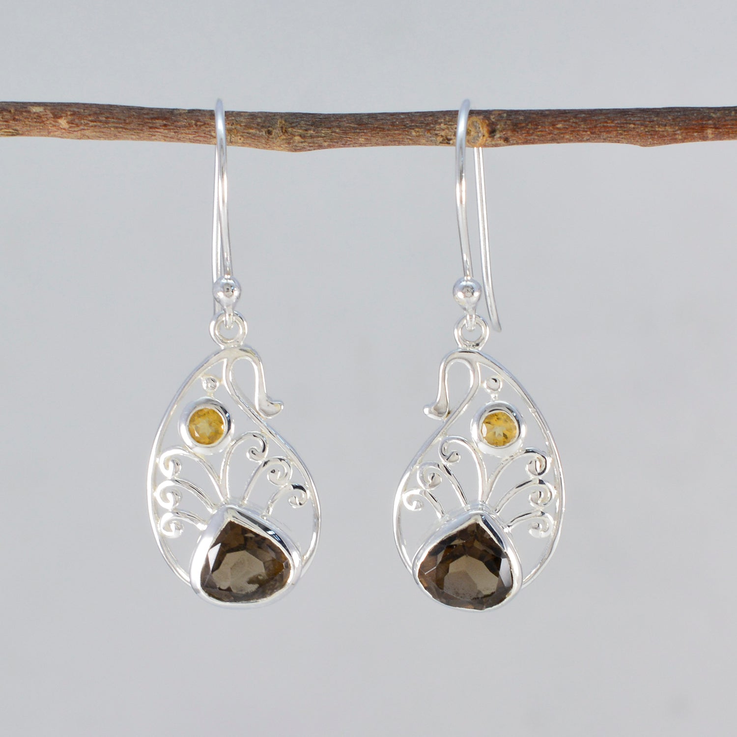 Multi-Italian-Evelyn-Multiple-Dangle-Multicolor-92,5-Silber-Ohrring