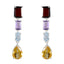 Multi-Moroccan-Renata-quarter-Stud-multicolor-925-Sterling-Silver-Earring