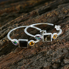 Multi-Mexican-Hana-Trilogy-Stud-multicolor-Sterling-Silver-Earring