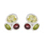 Multi-French-Maya-multiple-Stud-multicolor-92.5-Silver-Earring
