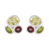 Multi-French-Maya-multiple-Stud-multicolor-92.5-Silver-Earring