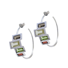 Multi-German-Mia-multiple-Stud-multicolor-Sterling-Silver-Earring