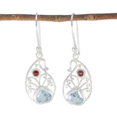 Multi-Middle-Eastern-Freya-multiple-Dangle-multicolor-Silver-Earring