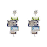 Multi-Russian-Natalie-multiple-Stud-multicolor-925-Silver-Earring