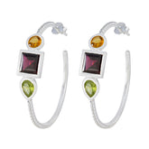 Multi-Spanish-Hina-Trilogy-Stud-multicolor-92.5-Silver-Earring