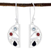Multi-Australian-Autumn-multiple-Dangle-multicolor-Silver-Earring
