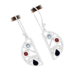 Multi-Australian-Autumn-multiple-Dangle-multicolor-Silver-Earring