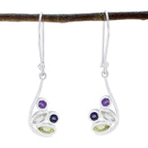 Multi-Italian-Victoria-quarter-Dangle-multicolor-92.5-Silver-Earring