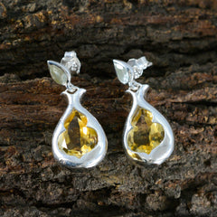 Multi-Middle-Eastern-Freya-Toi-et-Moi-Stud-multicolor-Silver-Earring