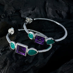 Multi-Spanish-Teresa-Trilogy-Stud-multicolor-925-Silver-Earring