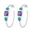Multi-Spanish-Teresa-Trilogy-Stud-multicolor-925-Silver-Earring