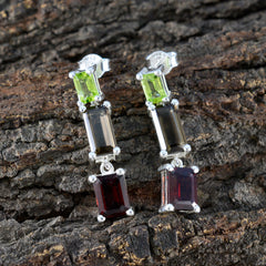 Multi-Spanish-Mila-multiple-Stud-multicolor-925-Sterling-Silver-Earring