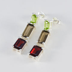 Multi-Spanish-Mila-multiple-Stud-multicolor-925-Sterling-Silver-Earring