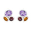 Multi-Egyptian-Nora-multiple-Stud-multicolor-Sterling-Silver-Earring