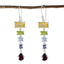 Multi-Italian-Penelope-Penta-Dangle-multicolor-925-Silver-Earring
