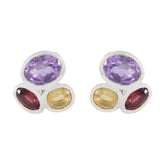 Multi-Korean-Olivia-multiple-Stud-multicolor-92.5-Silver-Earring