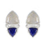 Multi-Latin-American-Bianca-Toi-et-Moi-Stud-multicolor-Silver-Earring