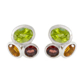 Multi-Japanese-Pauline-multiple-Stud-multicolor-925-Sterling-Silver-Earring