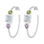 Multi-Moroccan-Li-Lee-Trilogy-Stud-multicolor-925-Sterling-Silver-Earring