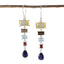 Multi-German-Sophia-Penta-Dangle-multicolor-925-Sterling-Silver-Earring