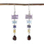 Multi-Russian-Teresa-Penta-Dangle-multicolor-Sterling-Silver-Earring