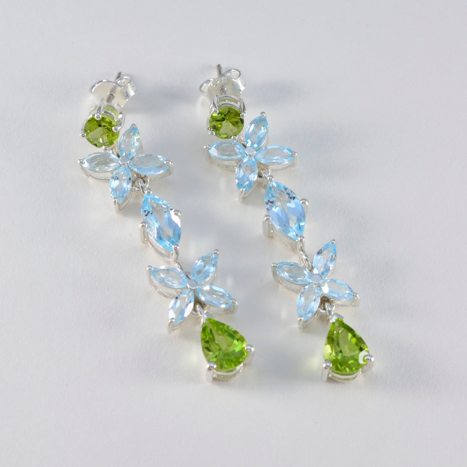 Multi-Australian-Charlotte-multiple-Stud-multicolor-92.5-Silver-Earring