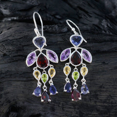 Multi-German-Seo-yeon-multiple-Dangle-multicolor-925-Silver-Earring