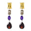Multi-Korean-Lucia-quarter-Stud-multicolor-Sterling-Silver-Earring