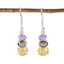 Multi-German-Violet-multiple-Dangle-multicolor-925-Silver-Earring