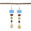 Multi-Egyptian-Victoria-Penta-Dangle-multicolor-92.5-Silver-Earring