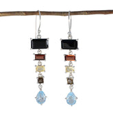 Multi-Turkish-Zoe-Penta-Dangle-multicolor-925-Silver-Earring